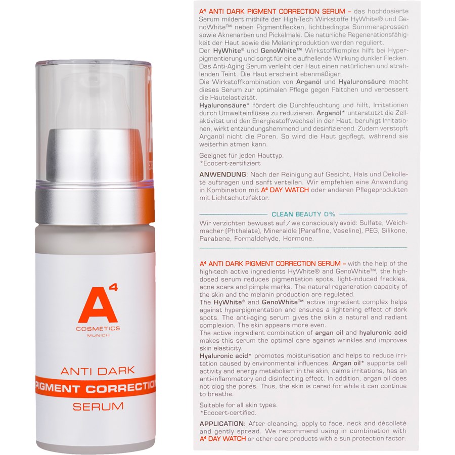 A4 Cosmetics Anti-Pigmentflecken-Korrekturserum