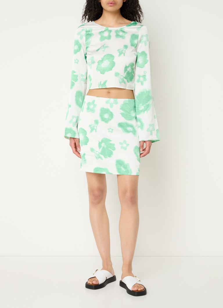 Envii Enkangaroo mini skirt with floral print