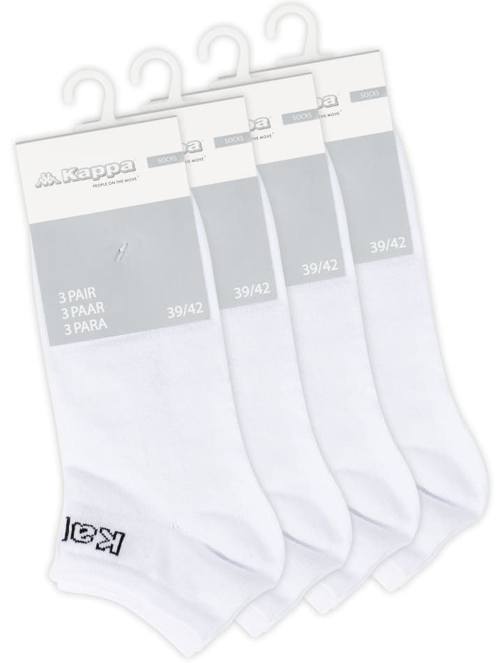 Kappa 12 Paar SNEAKER Socken Sportsocken in weiss günstig kaufen