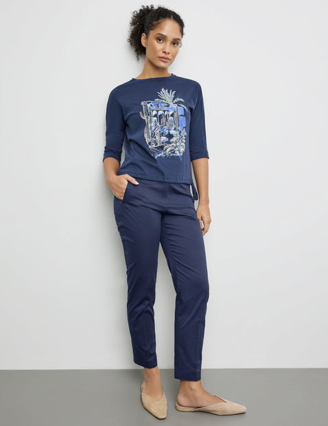 3/4 Arm Shirt mit Tunnelband