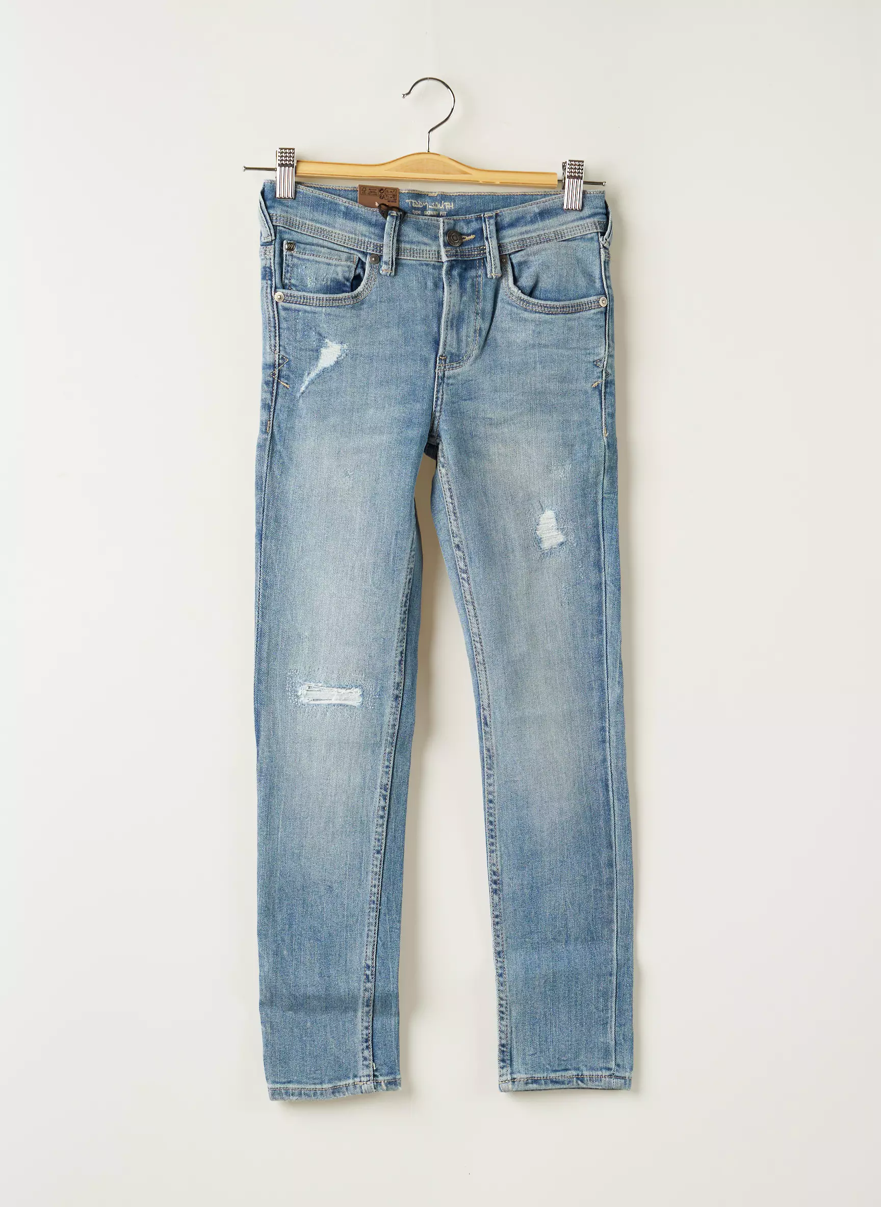 Teddy Smith Jeans Coupe Slim Garcon couleur bleu