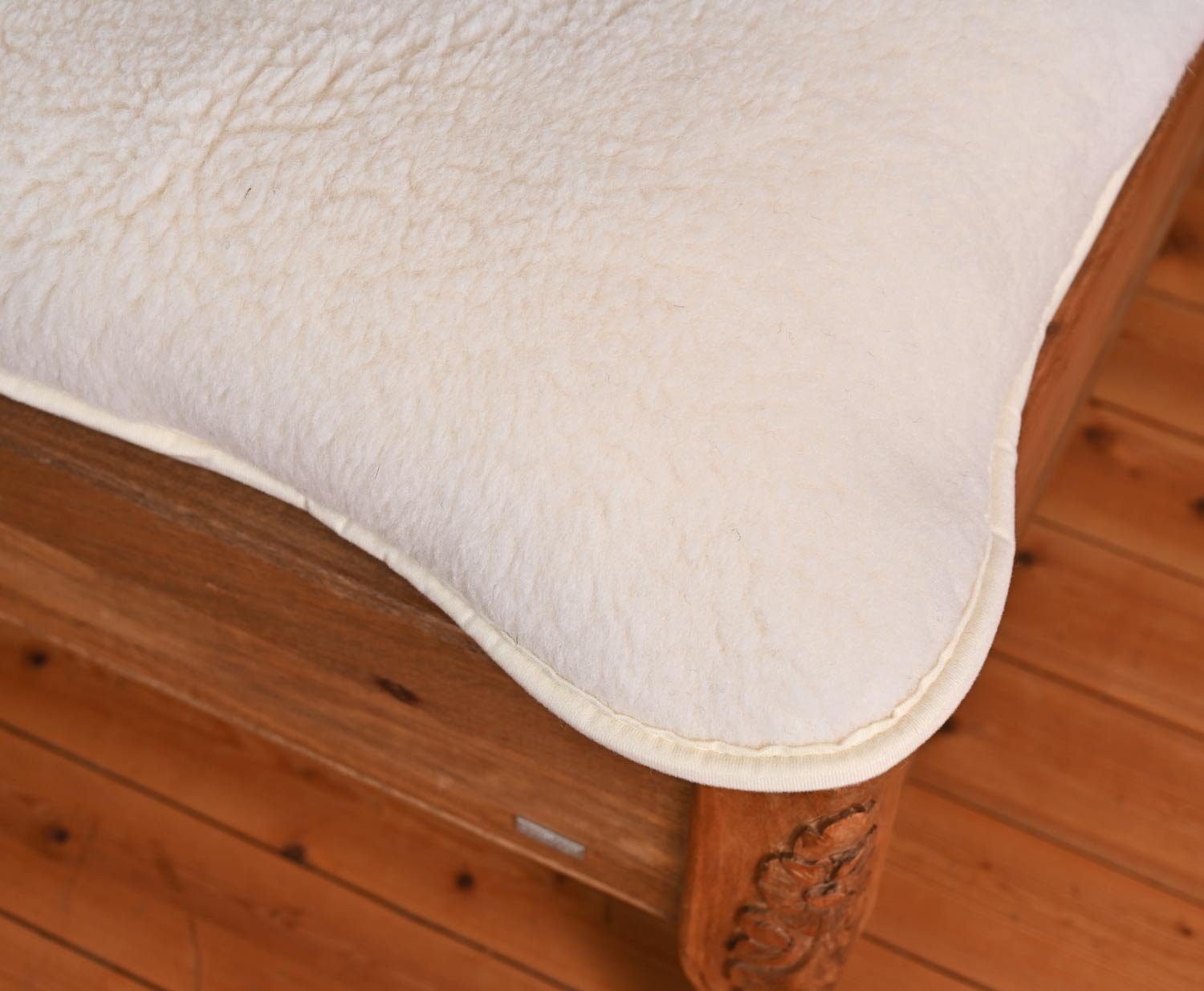Matratzenauflage Matratzentopper mit Flor aus 100% Merinowolle 100x200cm Wohnen und Accessoires GmbH & Co. KG