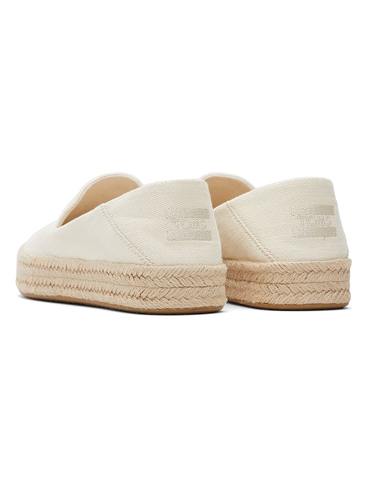 TOMS Espadrilles in Creme günstig kaufen