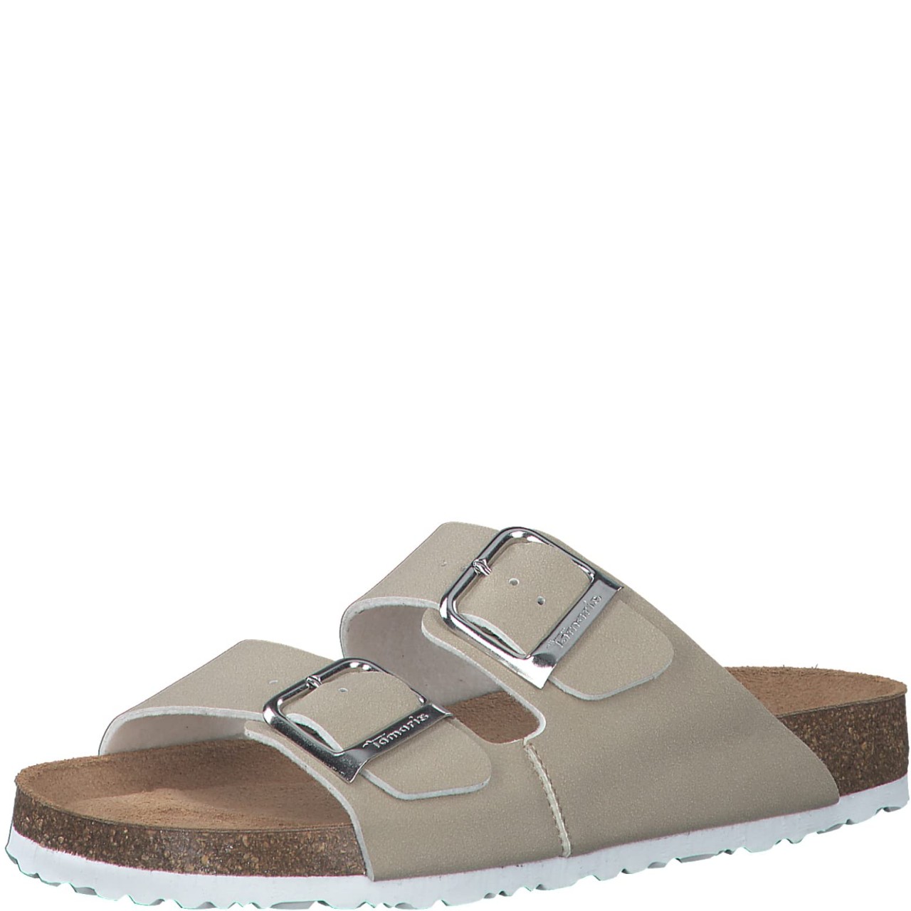 TAMARIS Pantoletten taupe Komfort Pantolette, Taupe