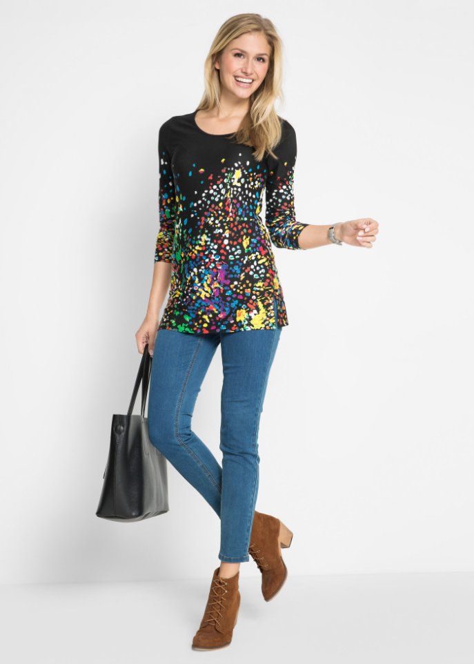 Langärmlige Shirt-Tunika