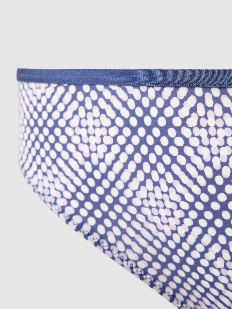 Slip mit Allover-Muster Modell 'Minimal' in marineblau