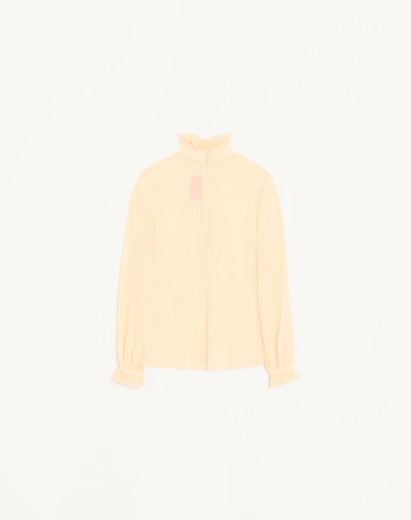 Topo em crepe de chine
