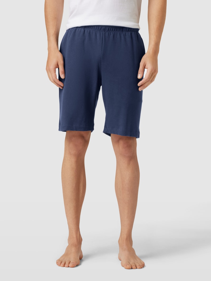 Pyjama-Hose mit elastischem Bund in dunkelblau