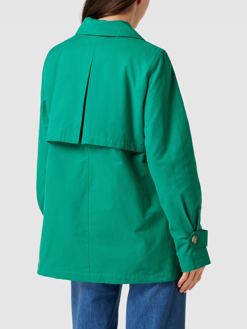 Jacke mit Reverskragen in grün