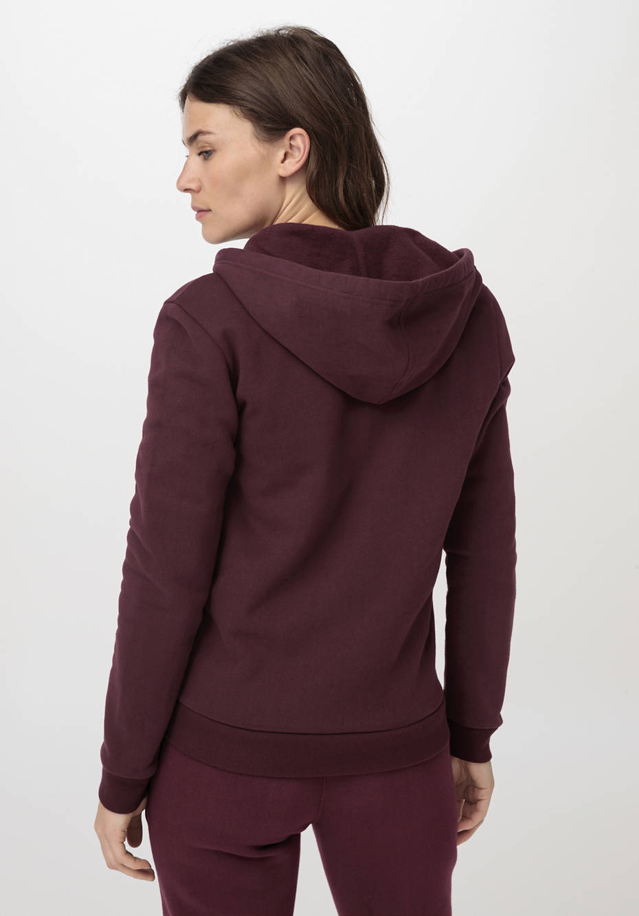 Sweatjacke aus reiner Bio-Baumwolle