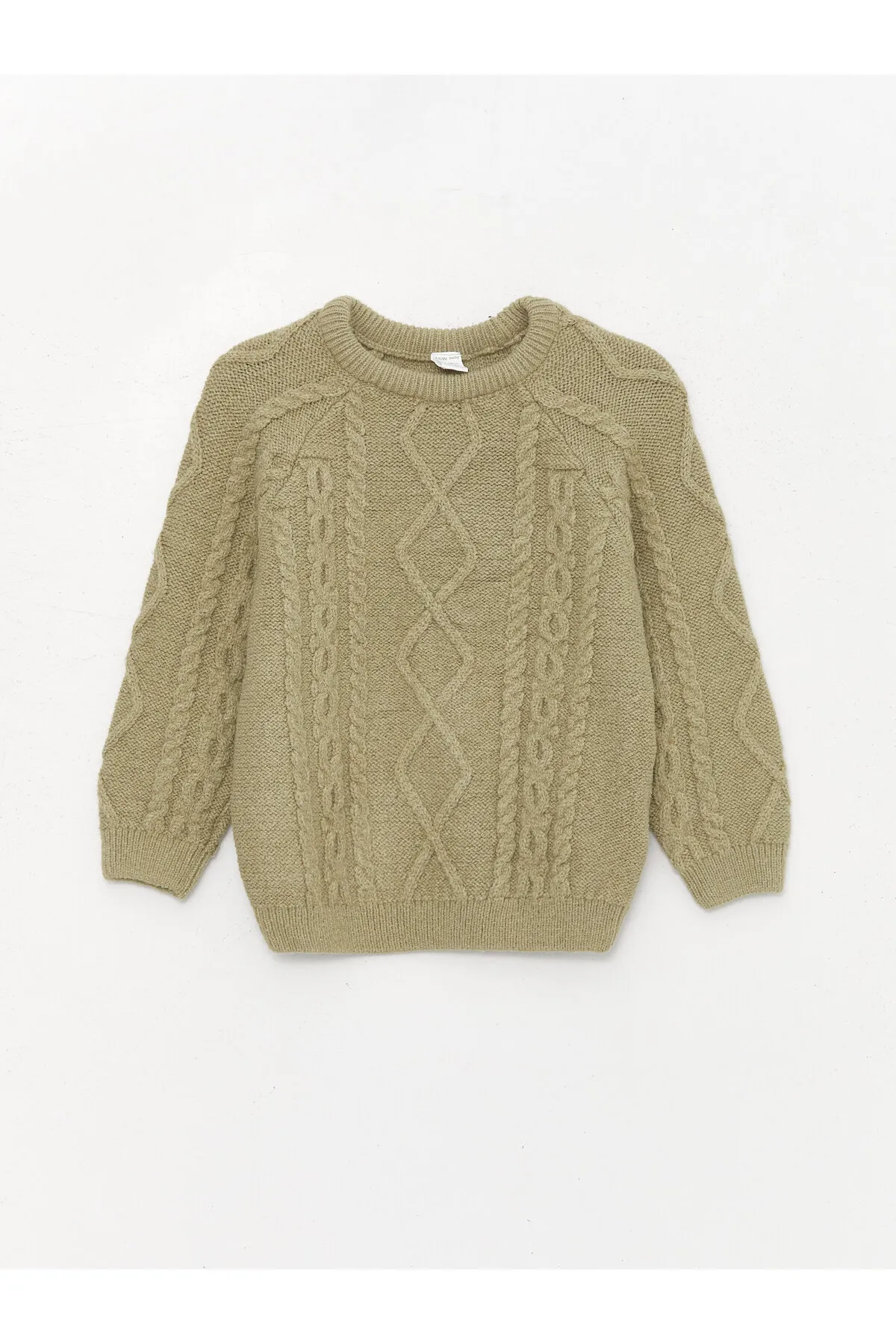 LC Waikiki  Selbstgemusterter Baby-Strickpullover mit Rundhalsausschnitt