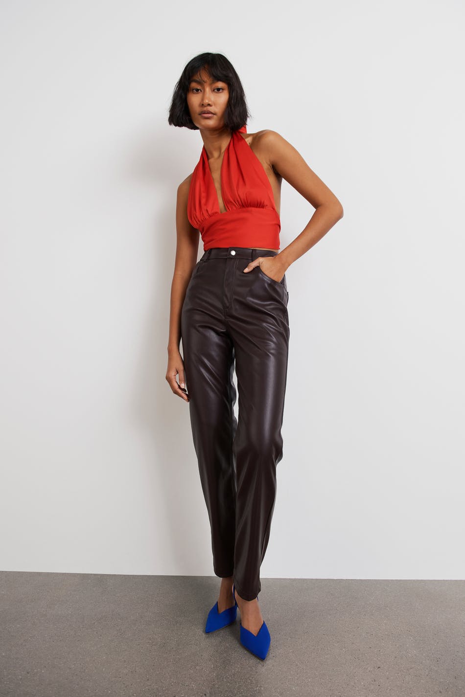 Cindy satin top