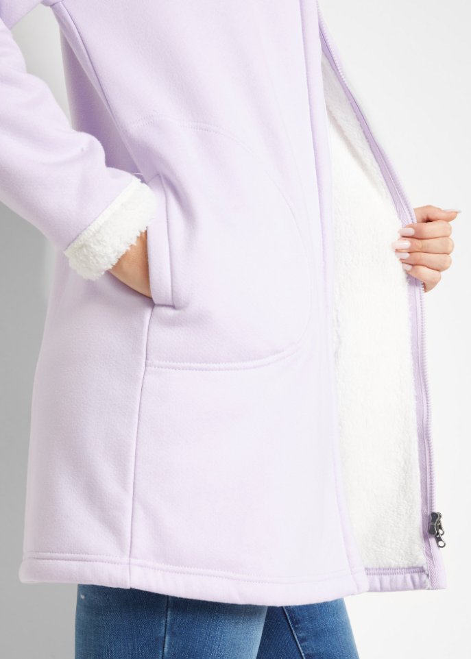 Sweatjacke mit Teddyfell