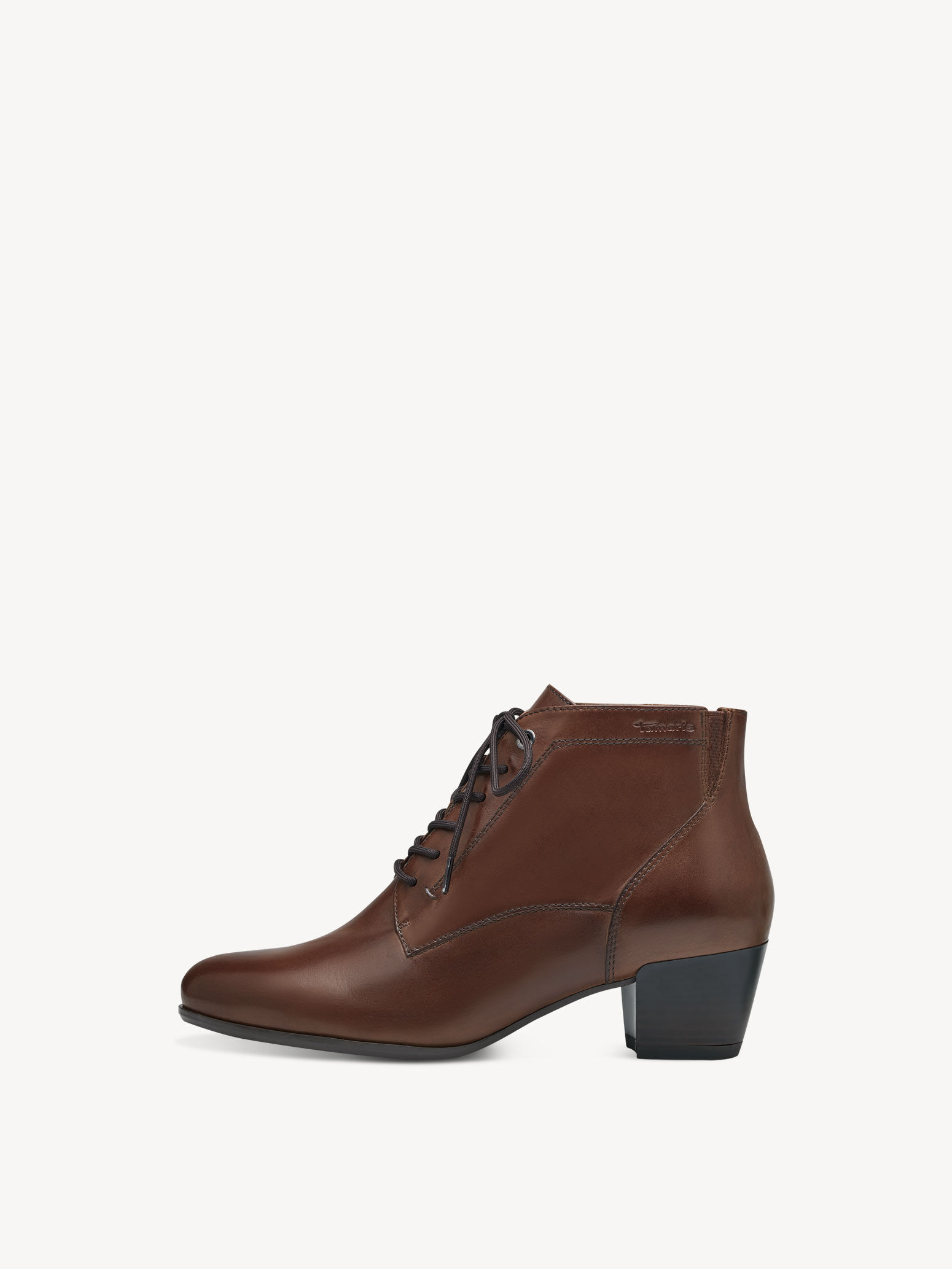 Bottine en cuir - marron