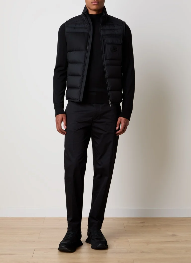 Gilet trapuntato Moncler Estagneus con tasche con cerniera