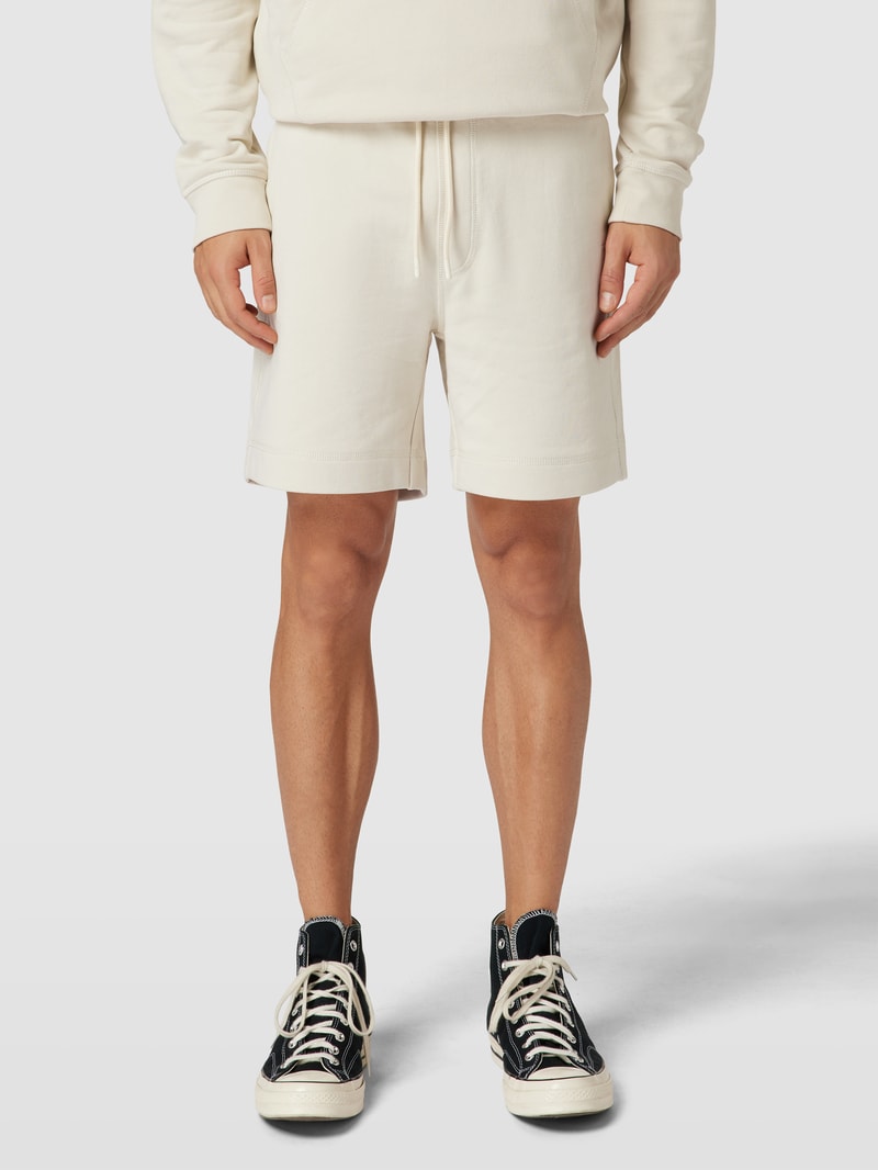 Sweatshorts mit Logo-Stitching Modell 'SEWALK' in sand