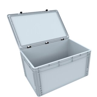 Feldherr Eurobehälter / Euro Box mit Scharnierdeckel ED 64/32 HG