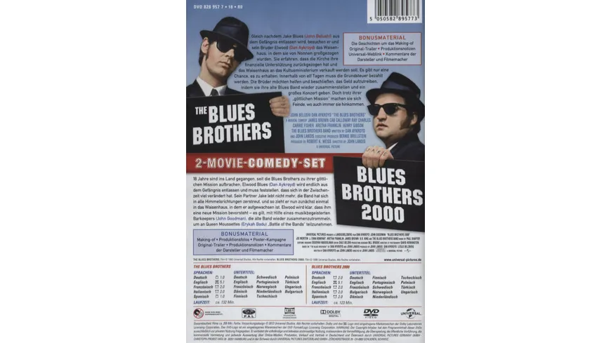 Blues Brothers/Blues Brothers 2000  [2 DVDs]