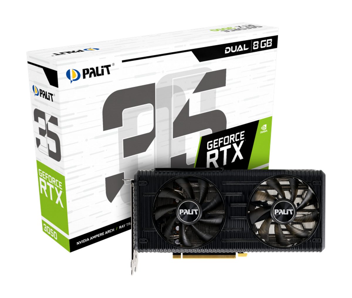Palit Palit GeForce RTX 3050 Dual Grafikkarte (GDDR 6)
