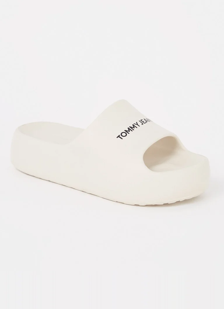 Papuci cu platformă Tommy Hilfiger cu logo