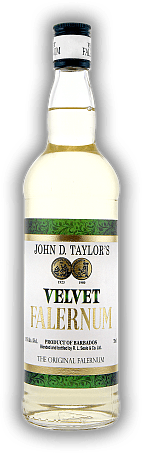 Falernum Velvet John D. Taylor's Liqueur Falernum Velvet John D. Taylor's Liqueur Leicht alkoholischer, wunderbar süßer Sirup auf der Basis von Rum. 0,7	 Liter - Vol 11%