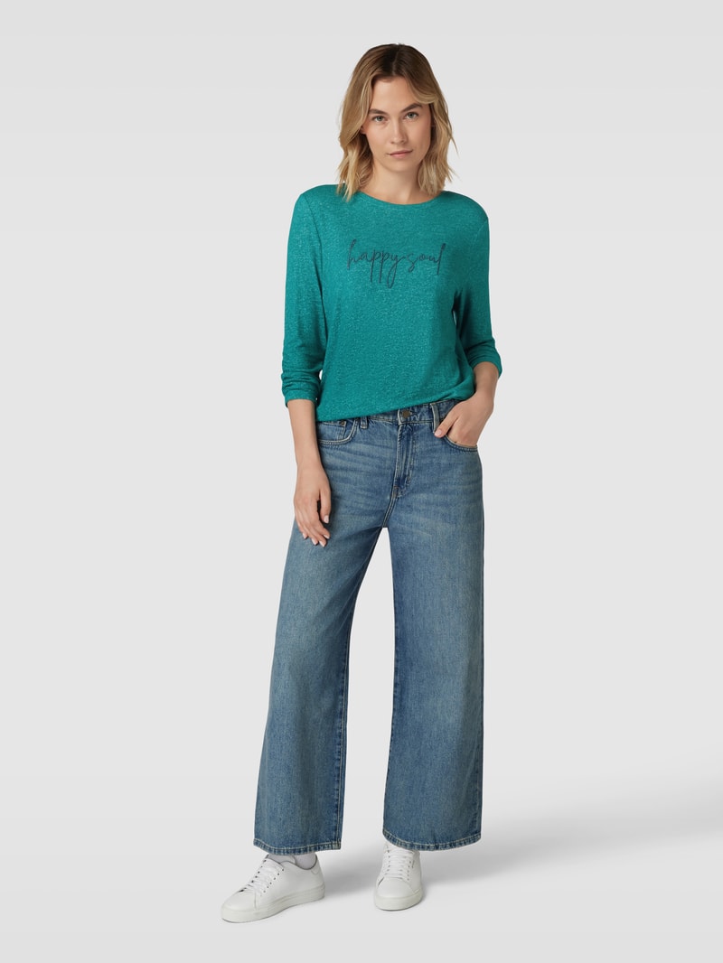Longsleeve aus Viskose-Mix mit 3/4-Arm in bottle