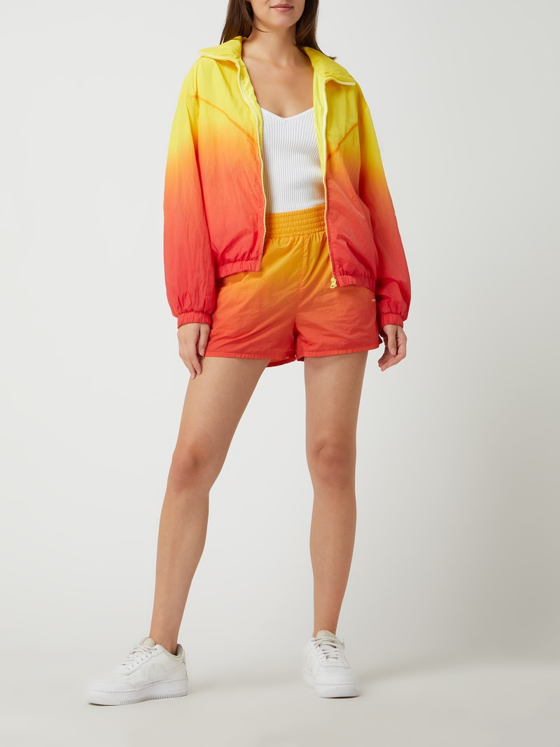 Kurze Shorts mit Dip-Dye-Effekt in gelb