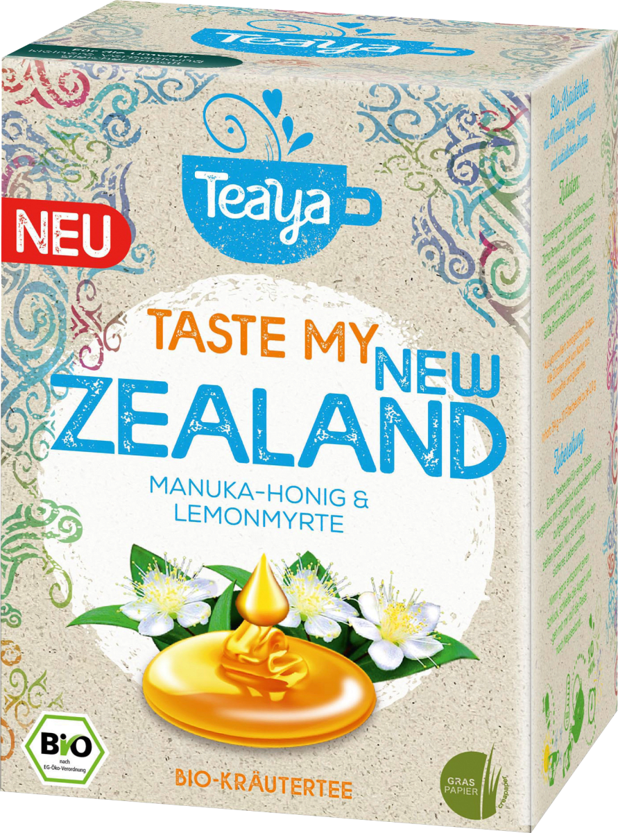 Kräutertee \taste my New Zealand\ mit Manuka Honig & Lemonmyrte (17 Beutel), 34 g
