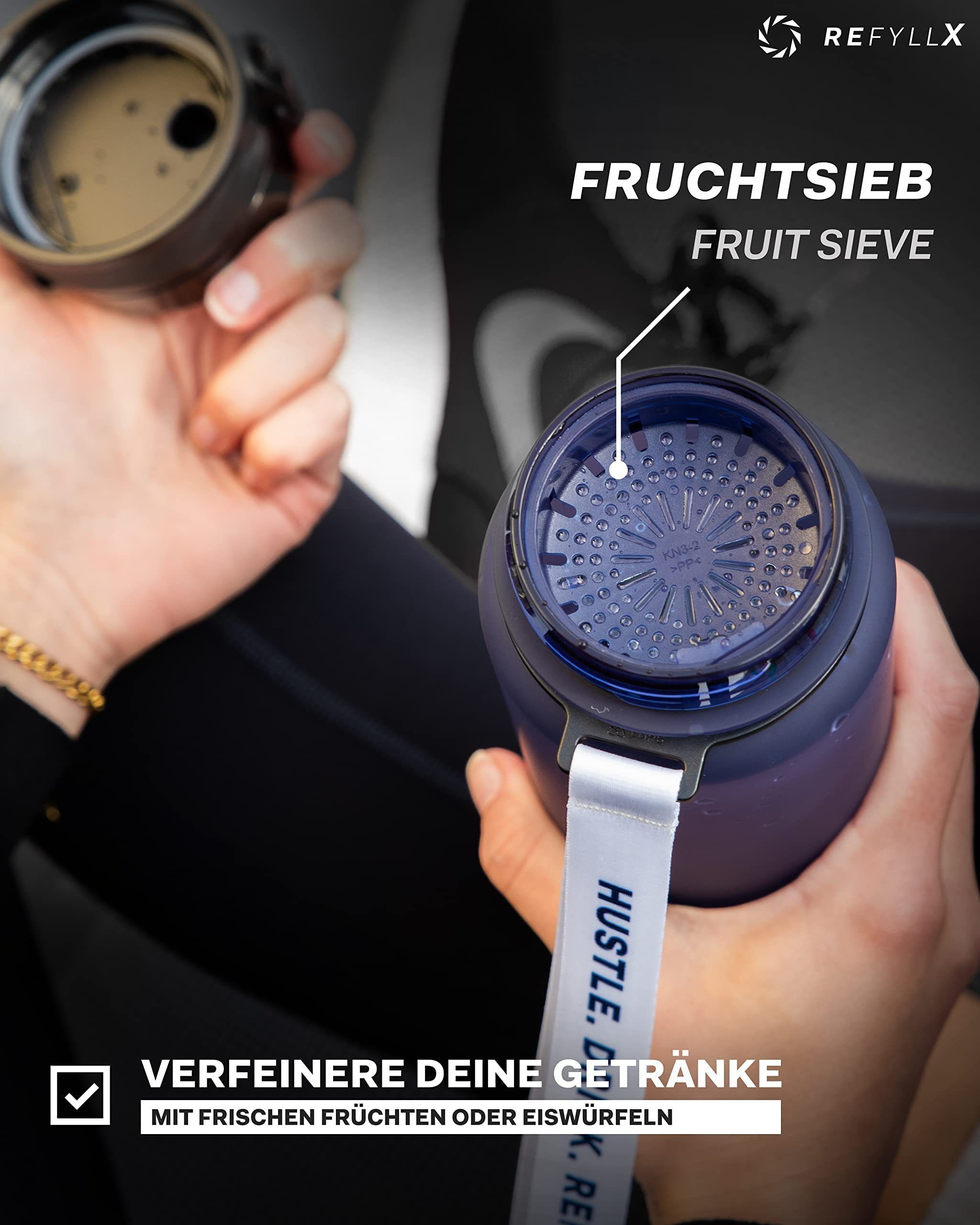 REFYLL Trinkflasche Sport-Trinkflasche 1L 