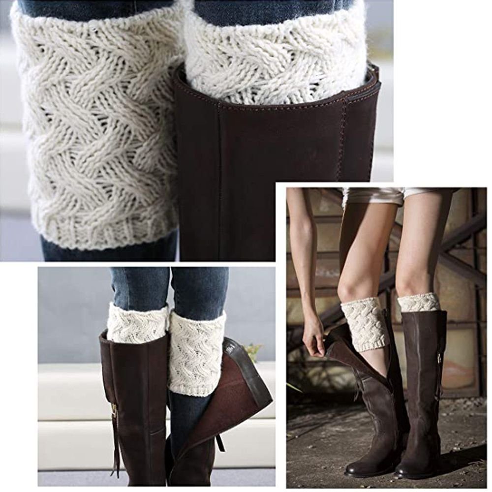 Lubgitsr Beinstulpen Warme Stulpen Damen. Beinstulpen Damen für Winter, wenn es Kalt ist. (4-St)