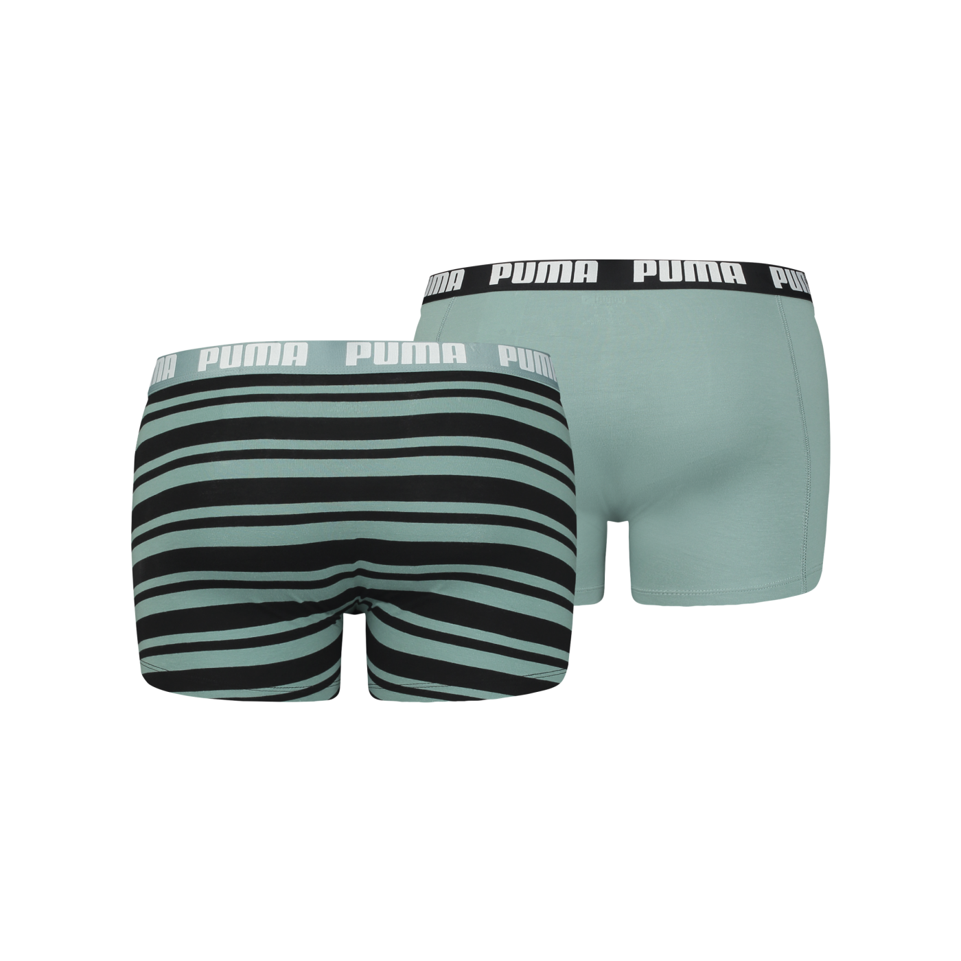 PUMA Heritage Stripe Boxer 2er Pack Grün F017