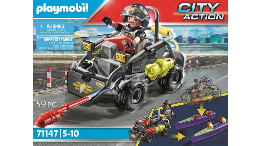 PLAYMOBIL 71147 - City Action - SWAT-Multi-Terrain-Quad