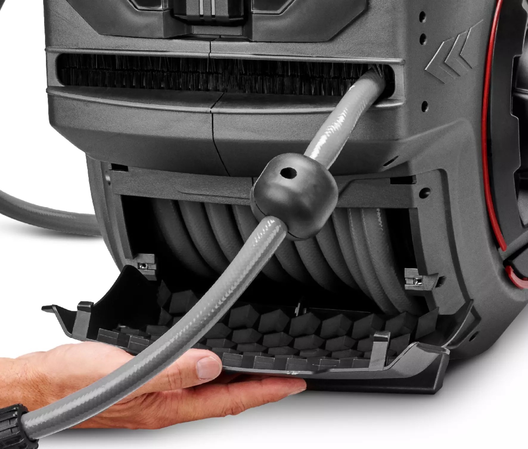 Avvolgitubo cordless Einhell 4173773 GE-HR 18/30-1 Li Solo, batteria e caricabatterie esclusi, nella confezione.