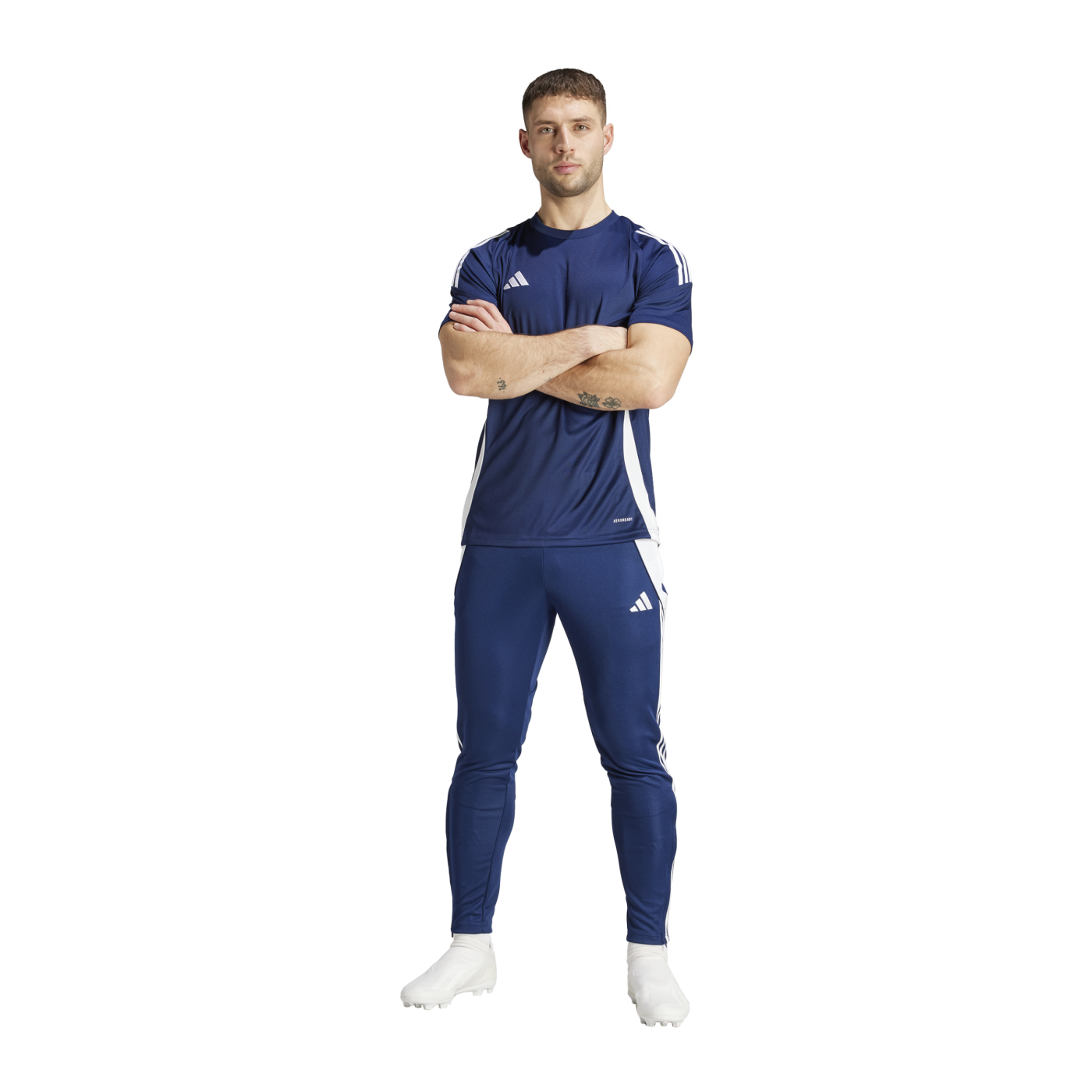 adidas Tiro 24 Slim Trainingshose Blau Weiss