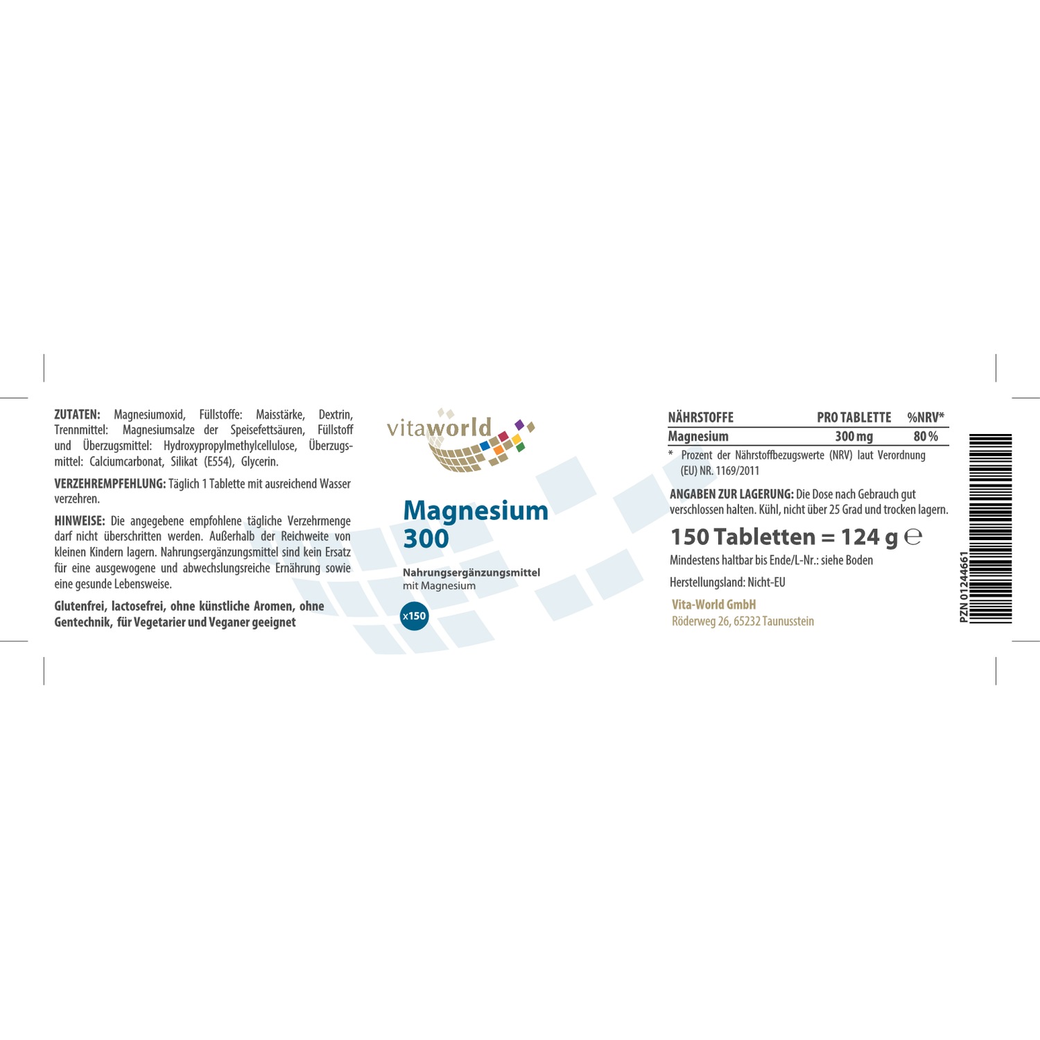 MAGNESIUM 300 Tabletten