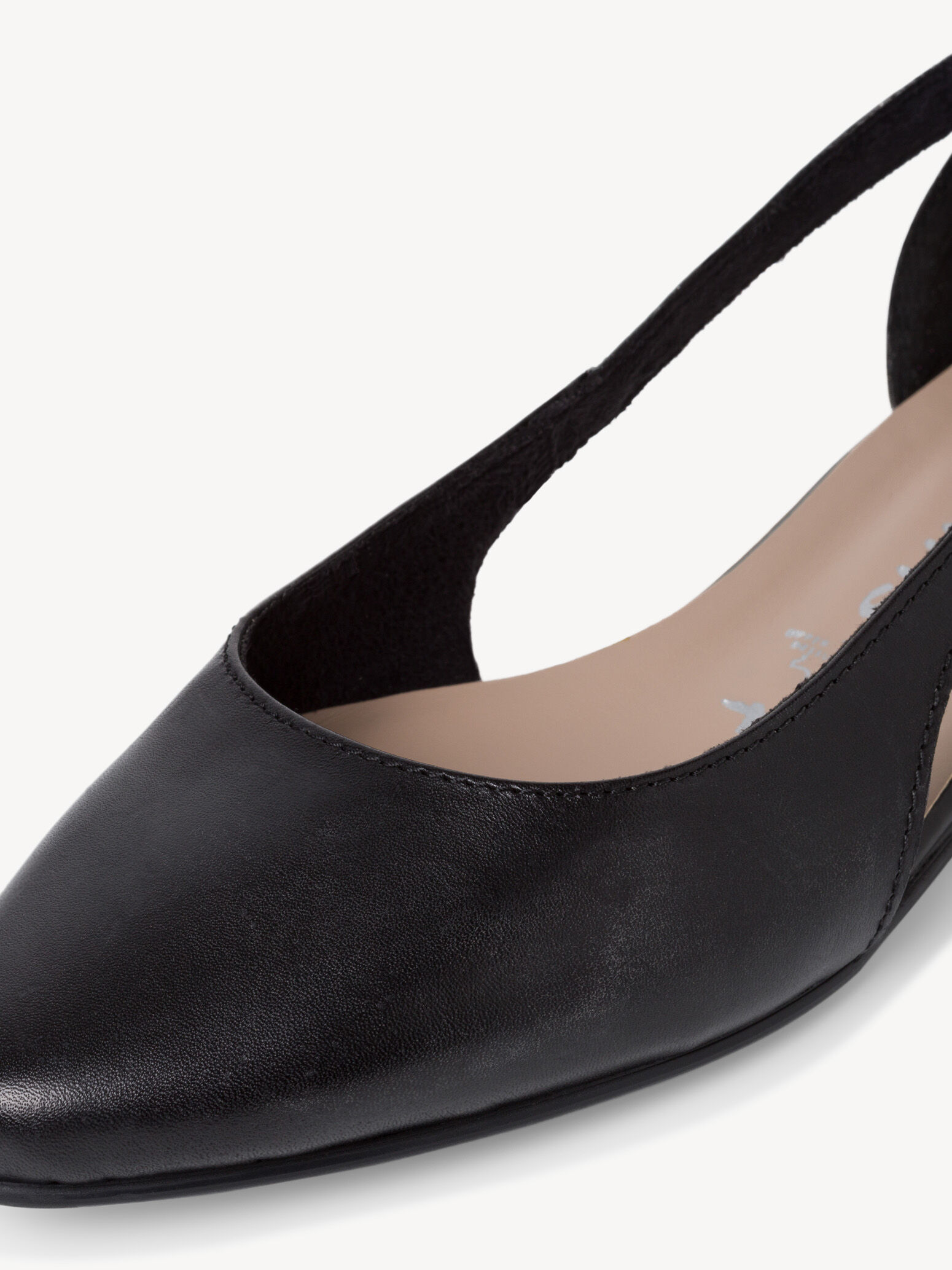 Ballerine en cuir - noir