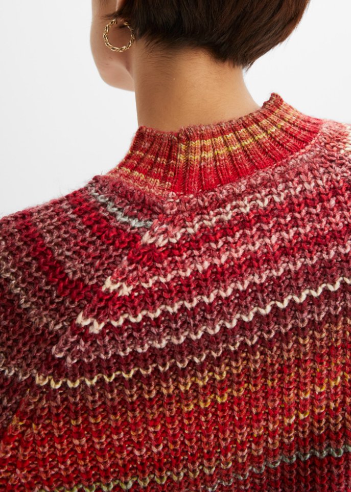 Pullover in Melange-Optik