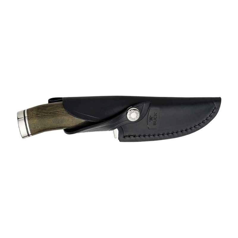 Buck Vanguard Pro Green Micarta 192GRSLE