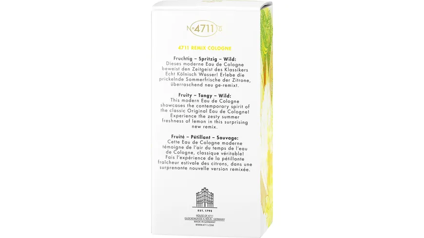 4711 Remix URBAN SUMMER Eau de Cologne Naturalspray 100 ml