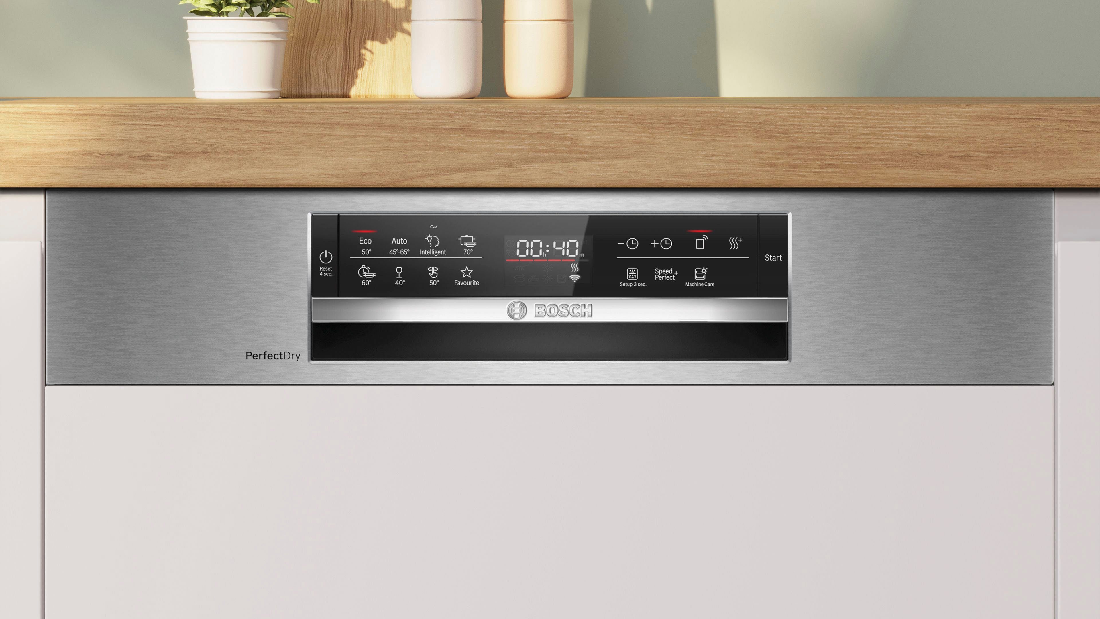 BOSCH teilintegrierbarer Geschirrspüler 6, SMI6YAS04E, 13 Maßgedecke