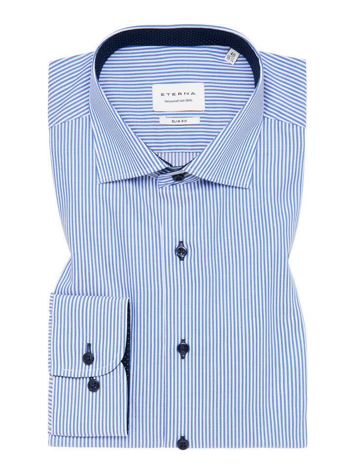 Eterna Hemd SLIM FIT in blau günstig kaufen