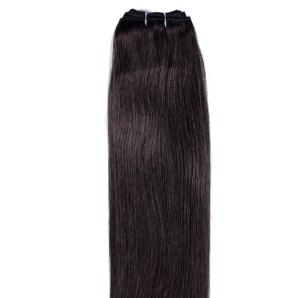 hair2heart Extensions Tissage cheveux naturels #2 Marron foncé 100g extensions