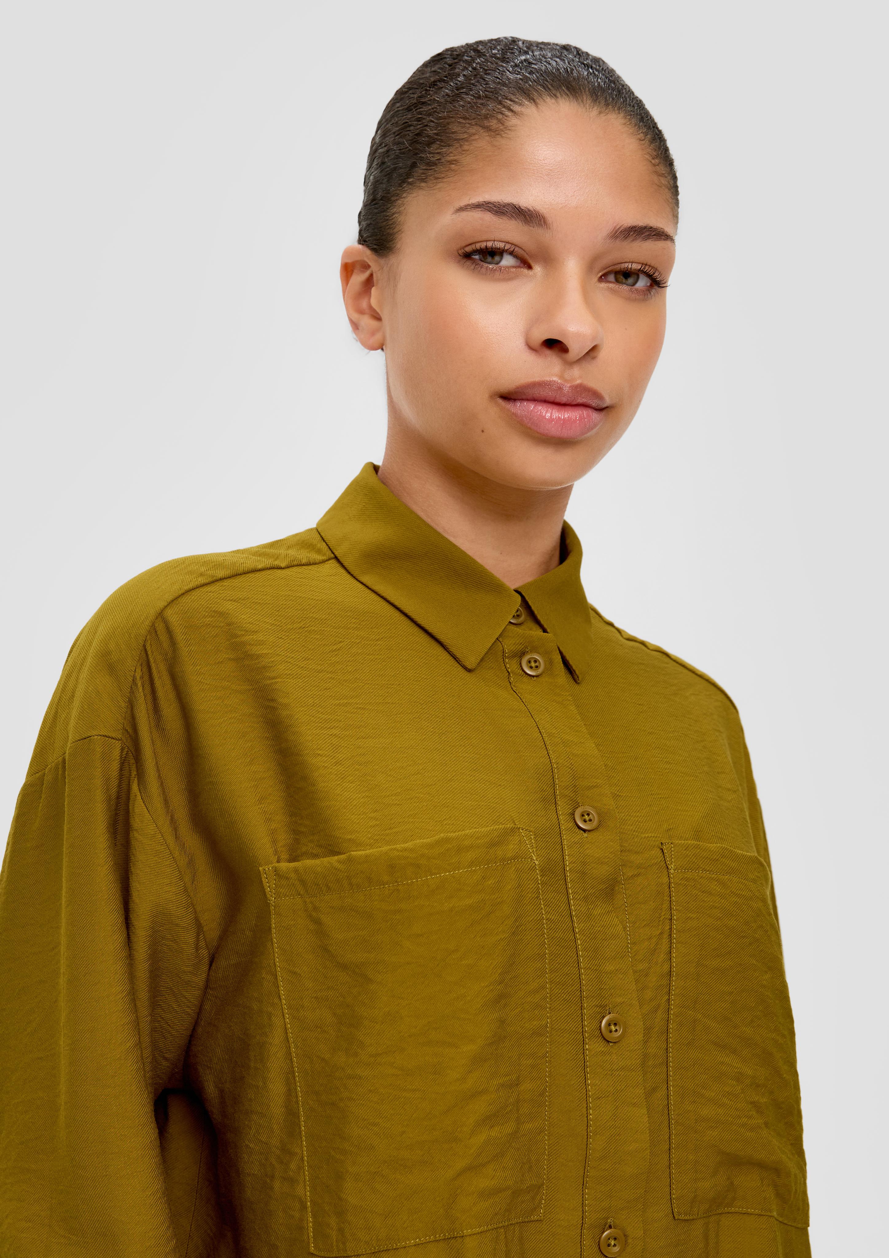 Longbluse aus Viskosemix  2123629-7709