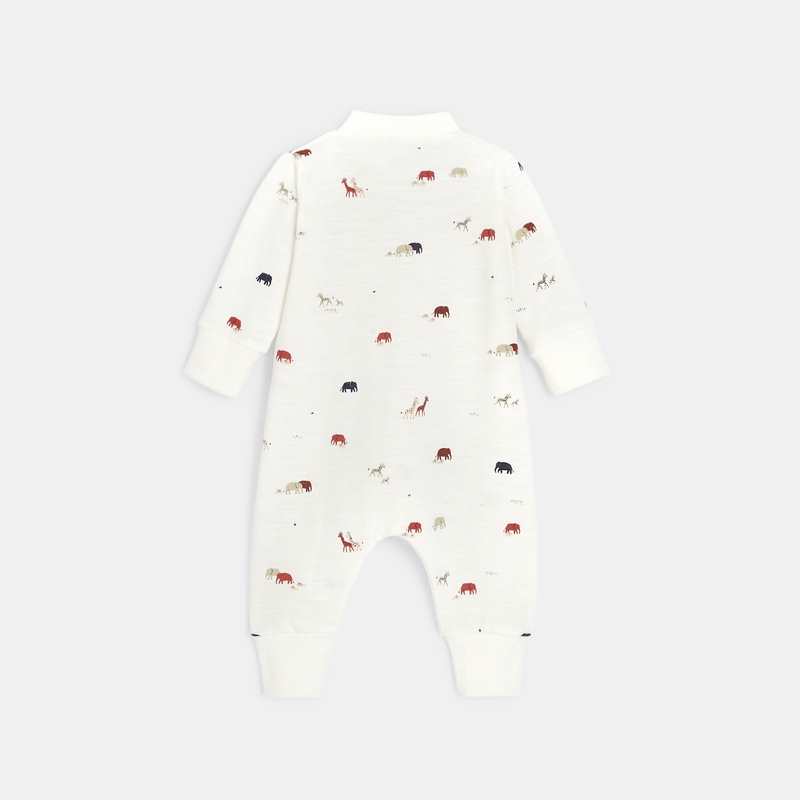 Combinaison bébé en molleton flammé beige Absorba