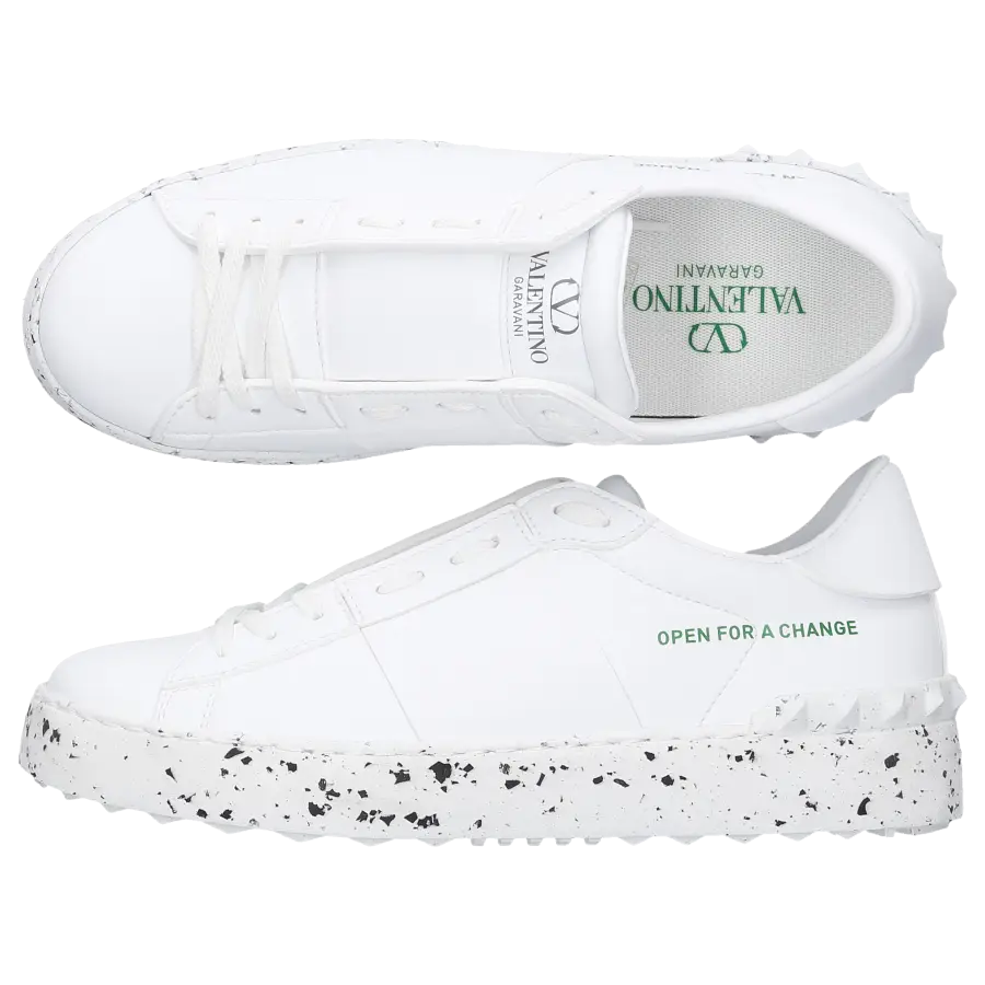 Valentino Garavani - Sneaker low OPEN recyceltes Plastik - weiß