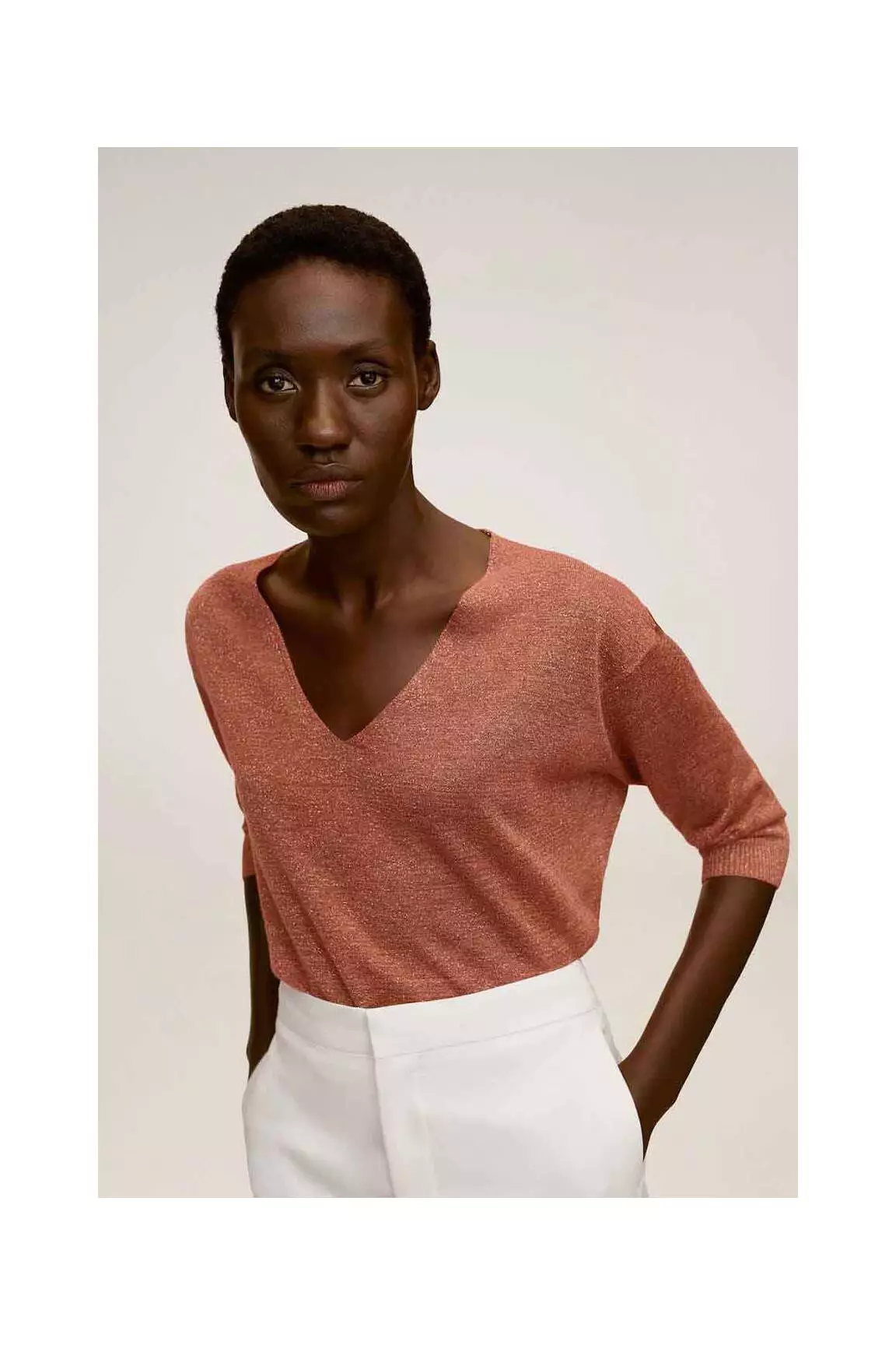 Mango Tshirts Femme couleur orange