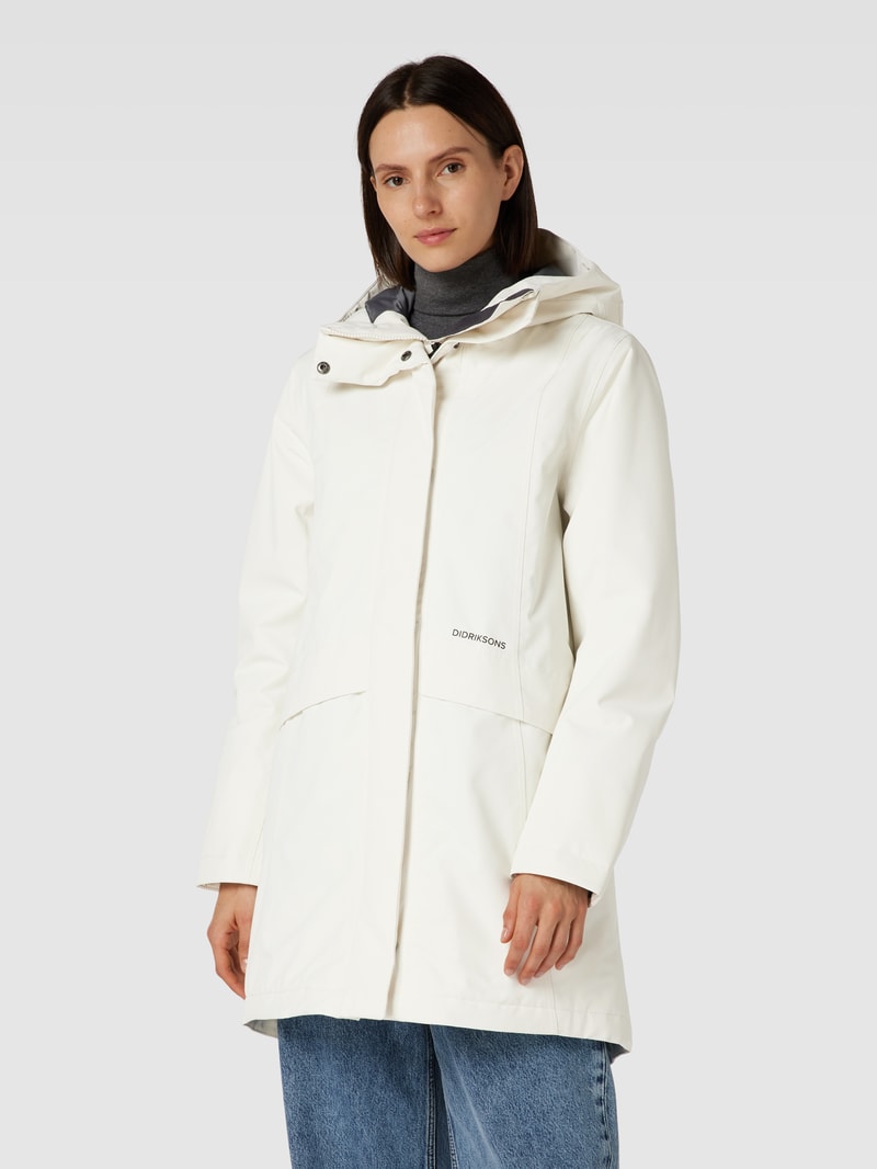 Parka mit Kapuze Modell 'CAJSA' in weiß