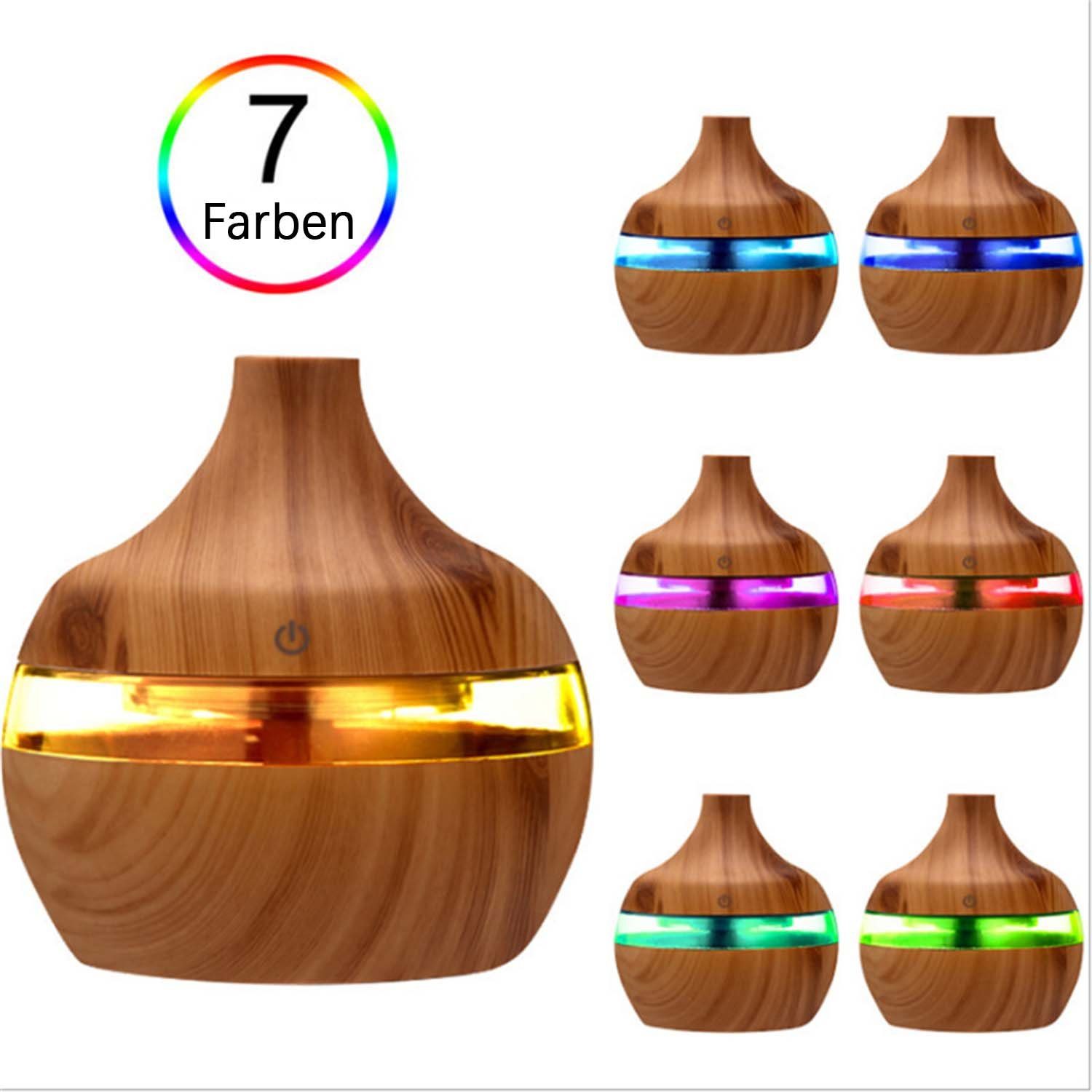 Yoyaxi Luftbefeuchter Luft-Aromatherapie-Reiniger, LED-Luftbefeuchter für ätherische Öle, Ultraschall-Aroma-Diffusor