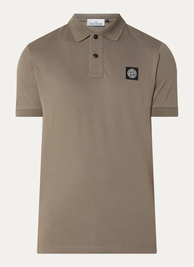 Πόλο μπλουζάκι Stone Island 2SC17 με λογότυπο, βαμβακερό, πικέ