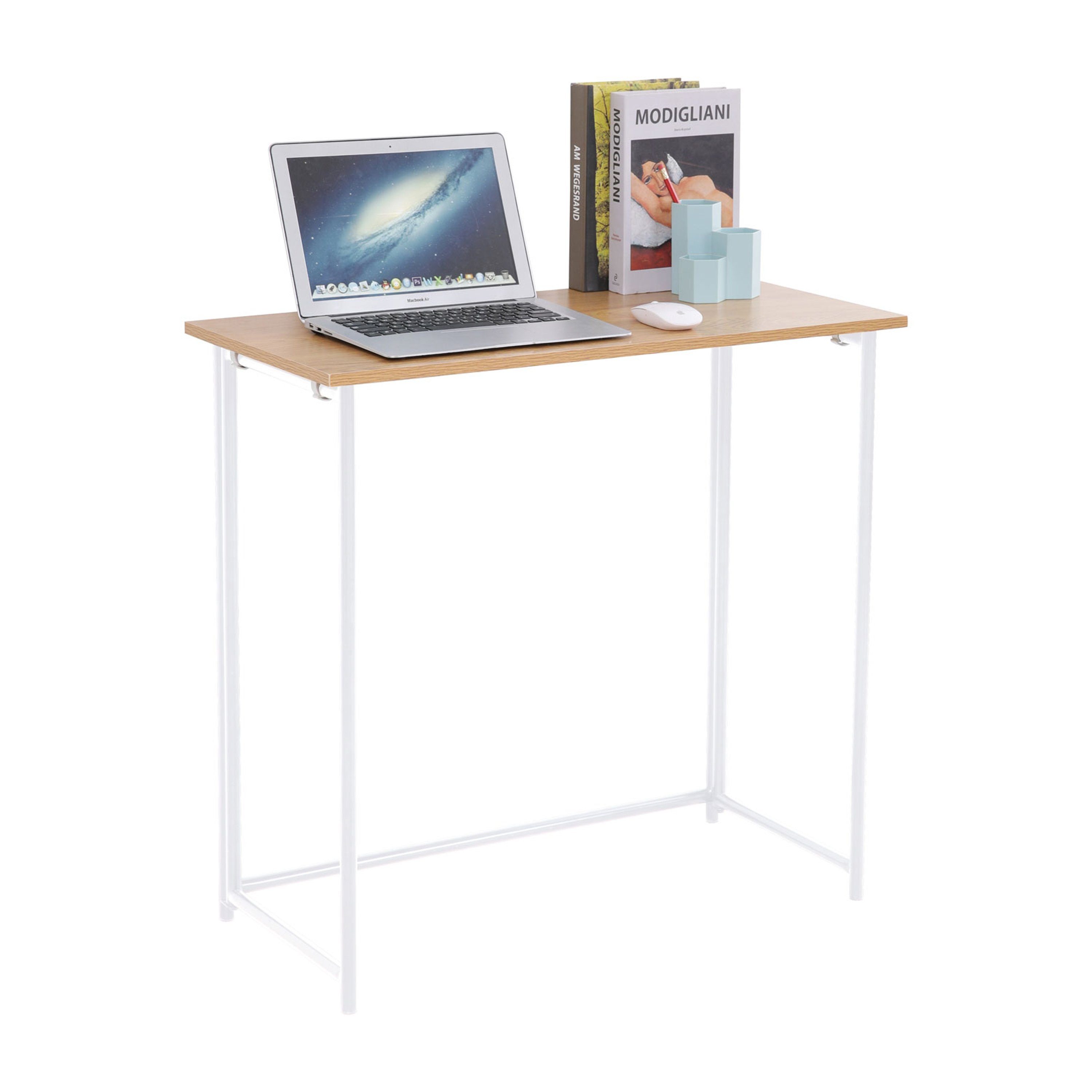 SVITA Klapptisch (1-St., 1 Tisch), klappbar, schmal, platzsparend, Eichenoptik